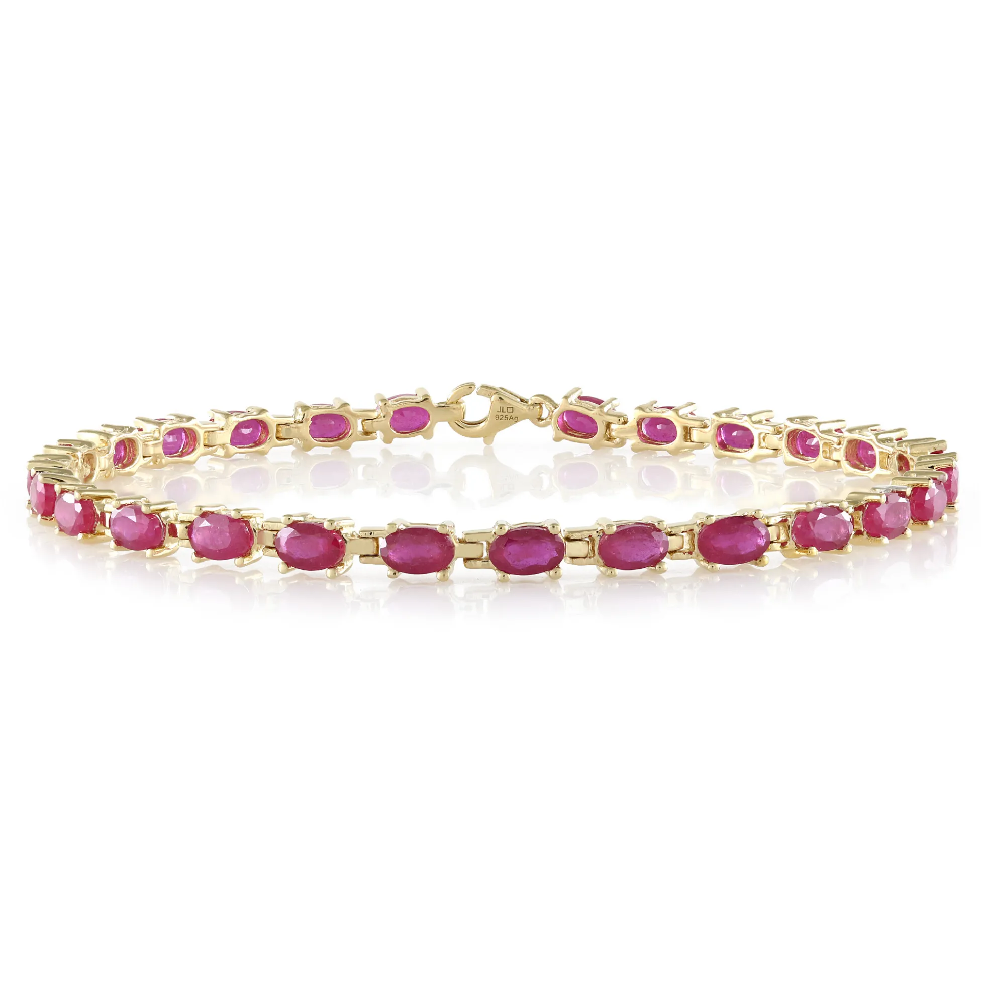 Madagaskar-Rubin-Silberarmband