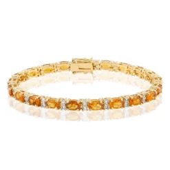 Madeira-Citrin-Silberarmband