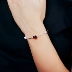 Madeira-Citrin-Silberarmband