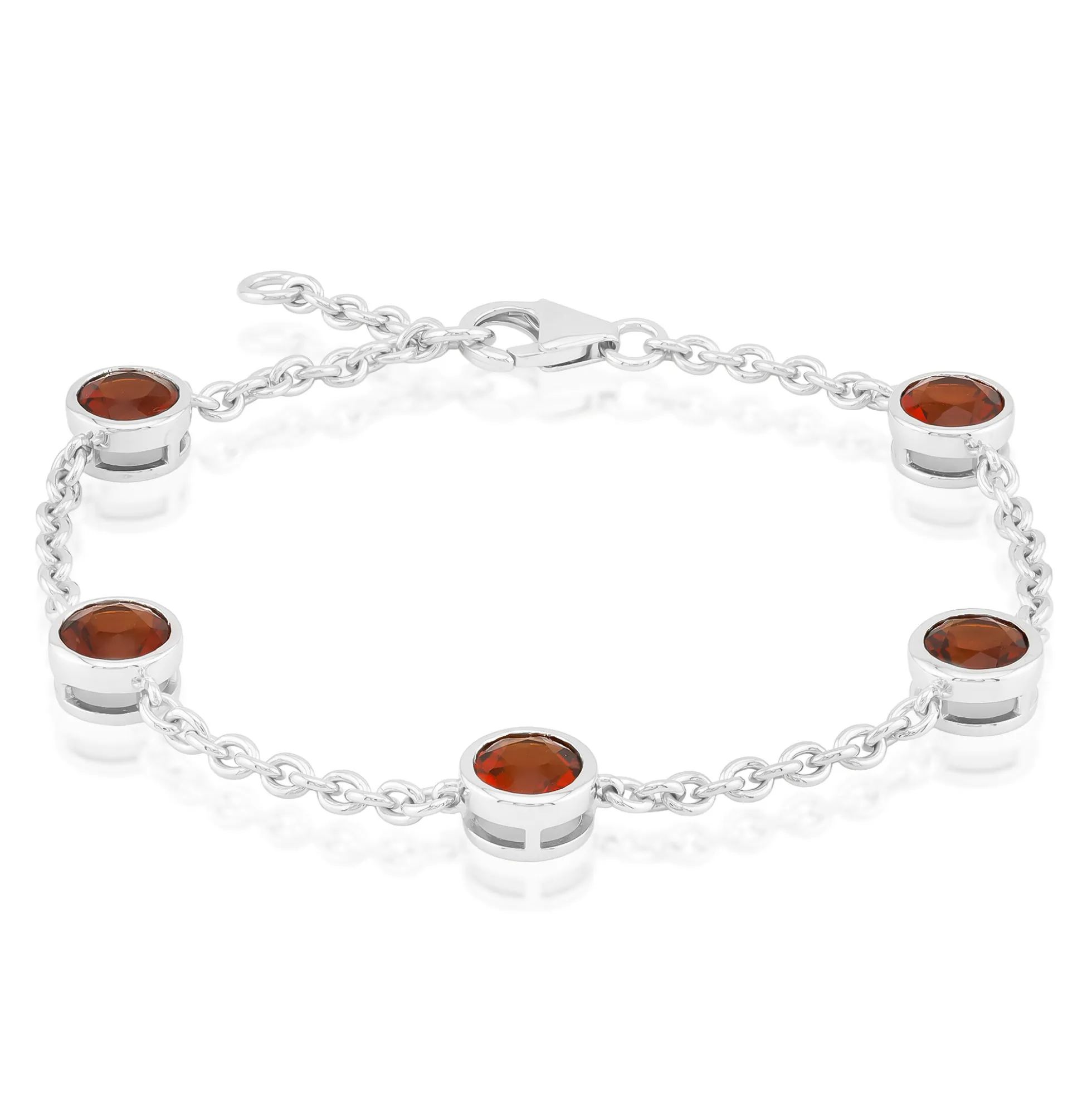 Madeira-Citrin-Silberarmband
