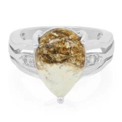 Magnesit-Silberring