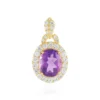 Marokkanischer Amethyst-Silberanhänger