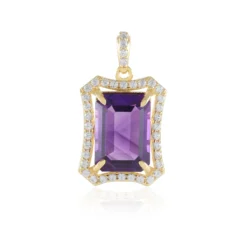 Marokkanischer Amethyst-Silberanhänger