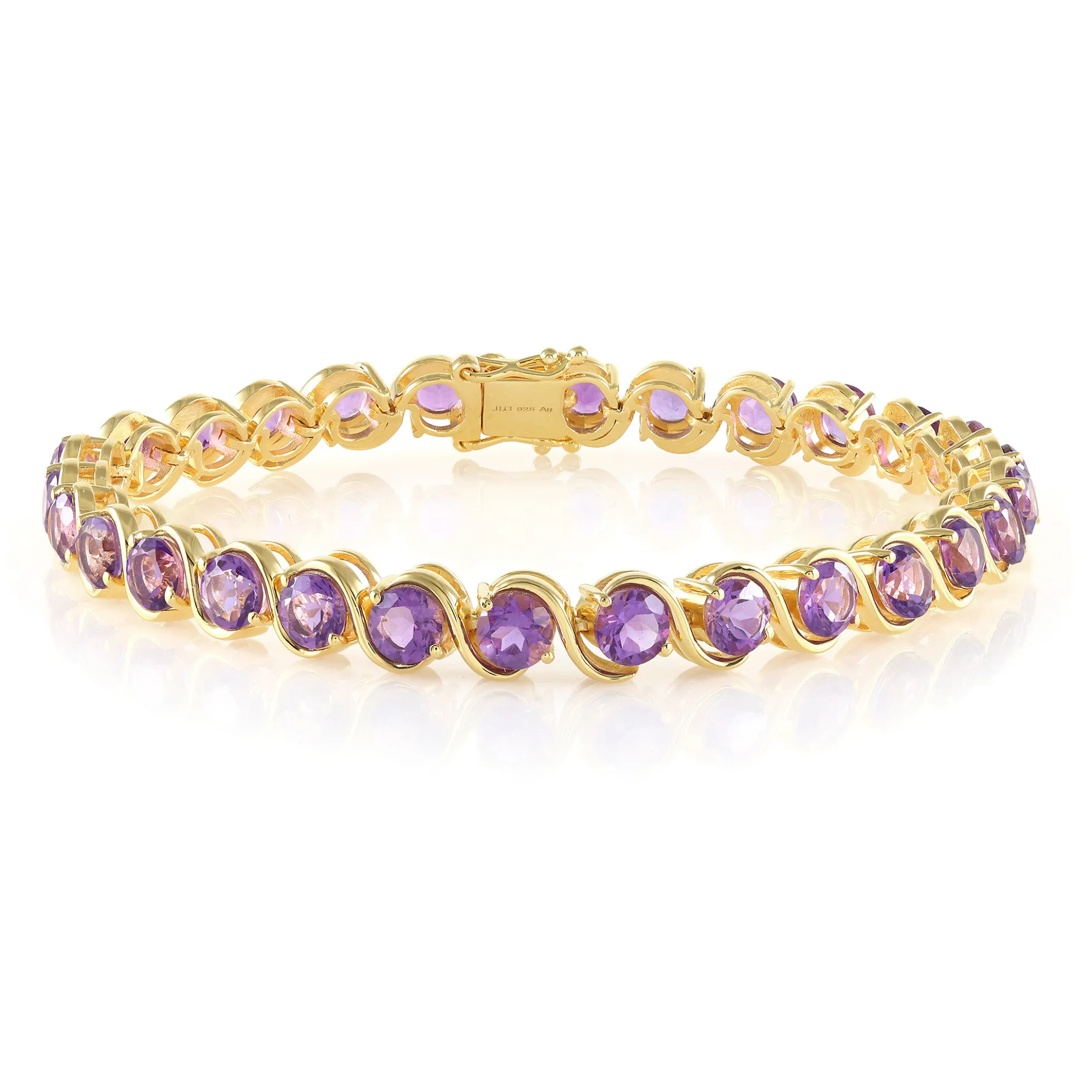 Marokkanischer Amethyst-Silberarmband