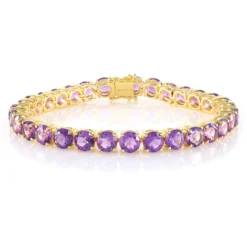 Marokkanischer Amethyst-Silberarmband