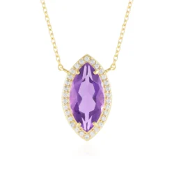 Marokkanischer Amethyst-Silbercollier