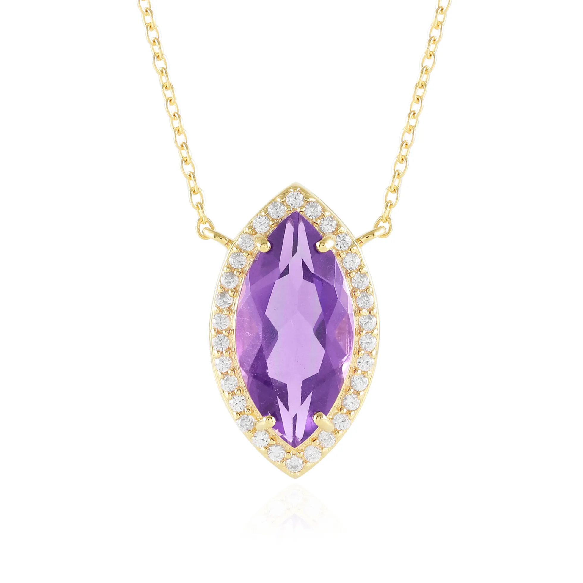 Marokkanischer Amethyst-Silbercollier