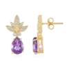 Marokkanischer Amethyst-Silberohrringe