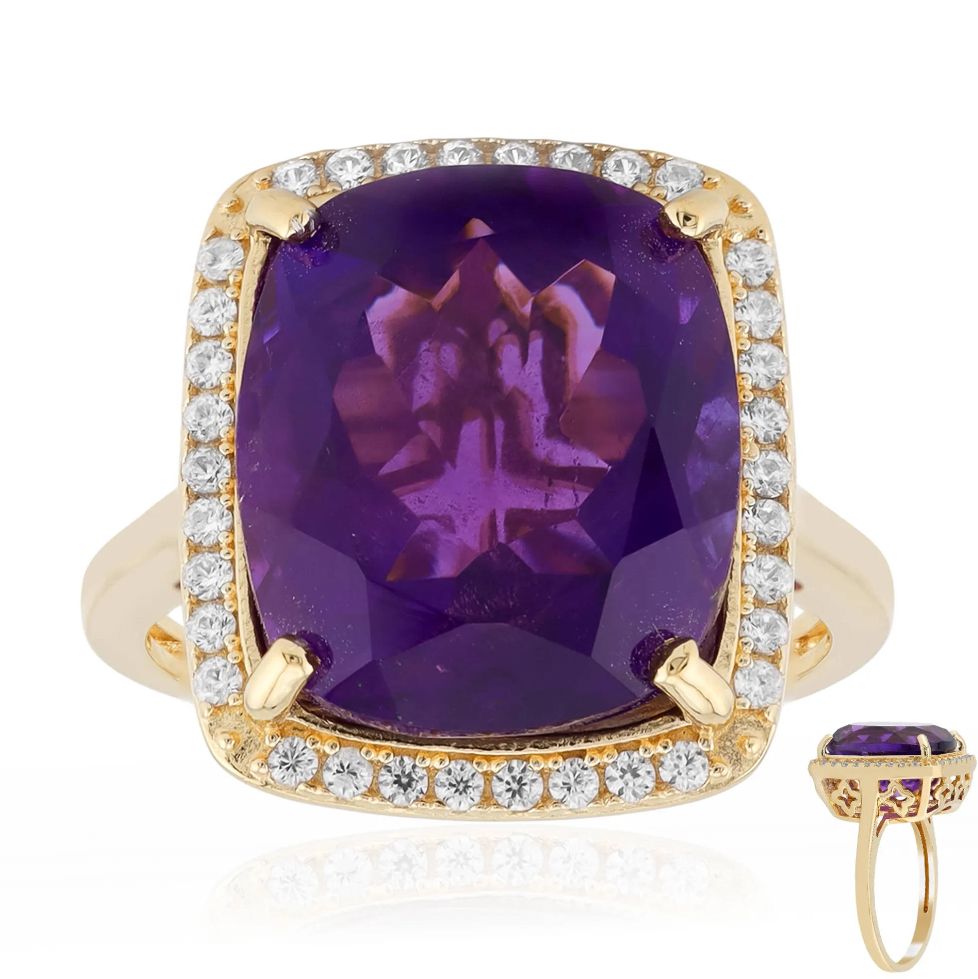 Marokkanischer Amethyst-Silberring