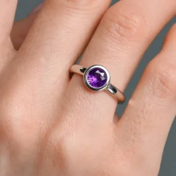 Marokkanischer Amethyst-Silberring