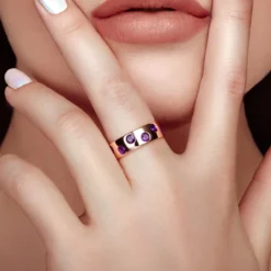 Marokkanischer Amethyst-Silberring