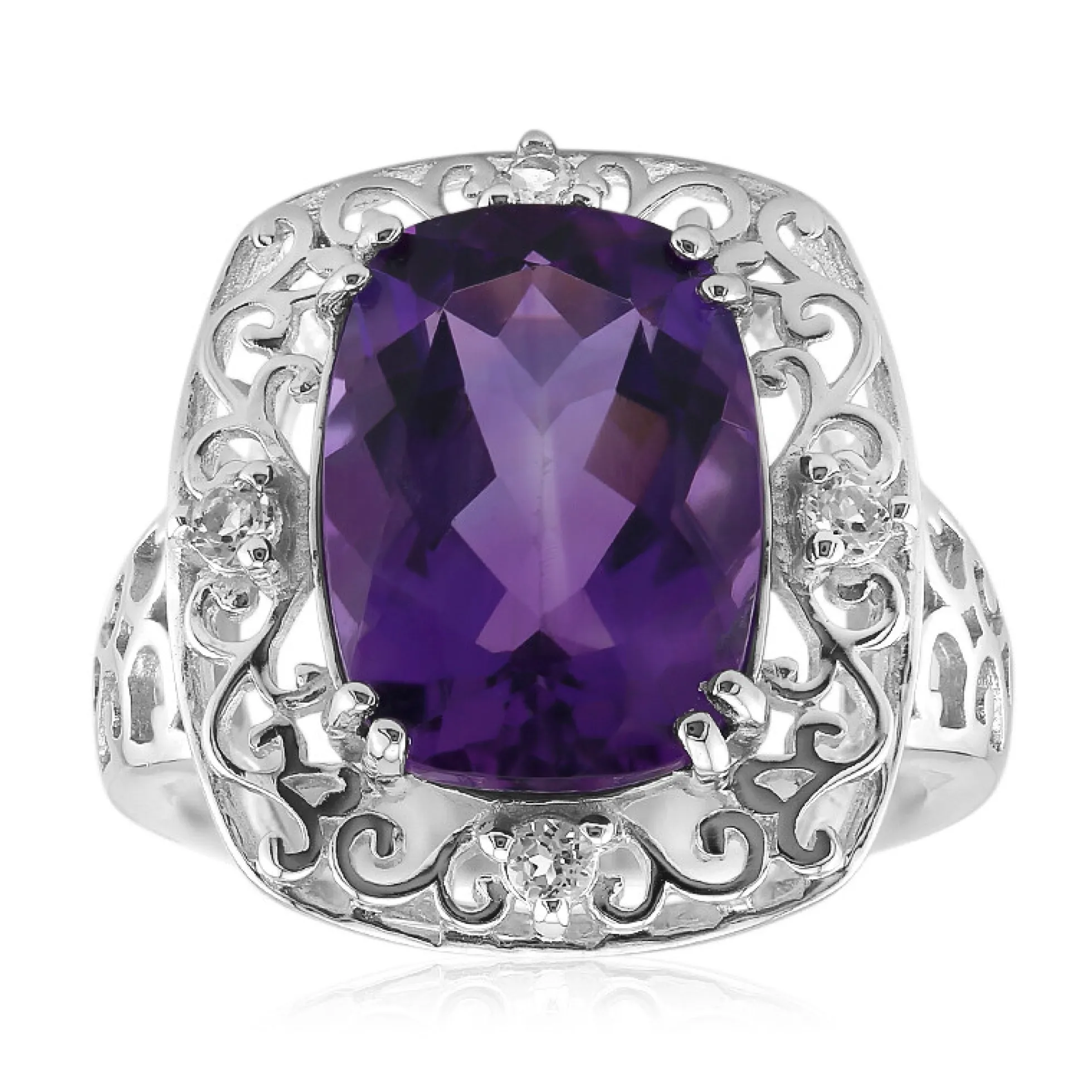 Marokkanischer Amethyst-Silberring