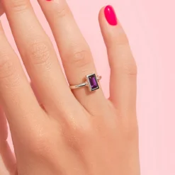 Marokkanischer Amethyst-Silberring