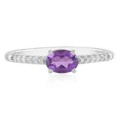 Marokkanischer Amethyst-Silberring