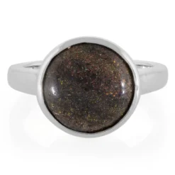 Matrix-Opal-Silberring