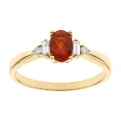 Mexikanischer Feueropal-Goldring