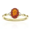 Mexikanischer Feueropal-Goldring