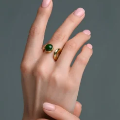 Mezezo-Opal-Goldring