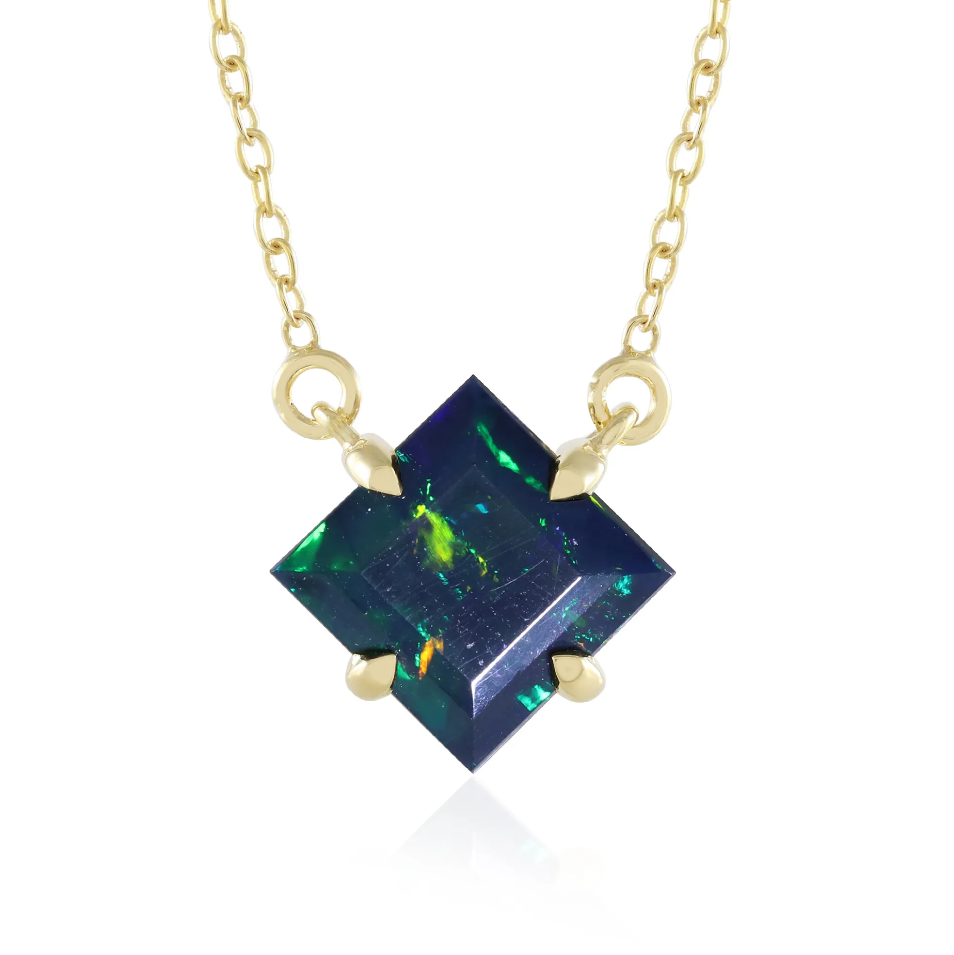 Mezezo-Opal-Silbercollier