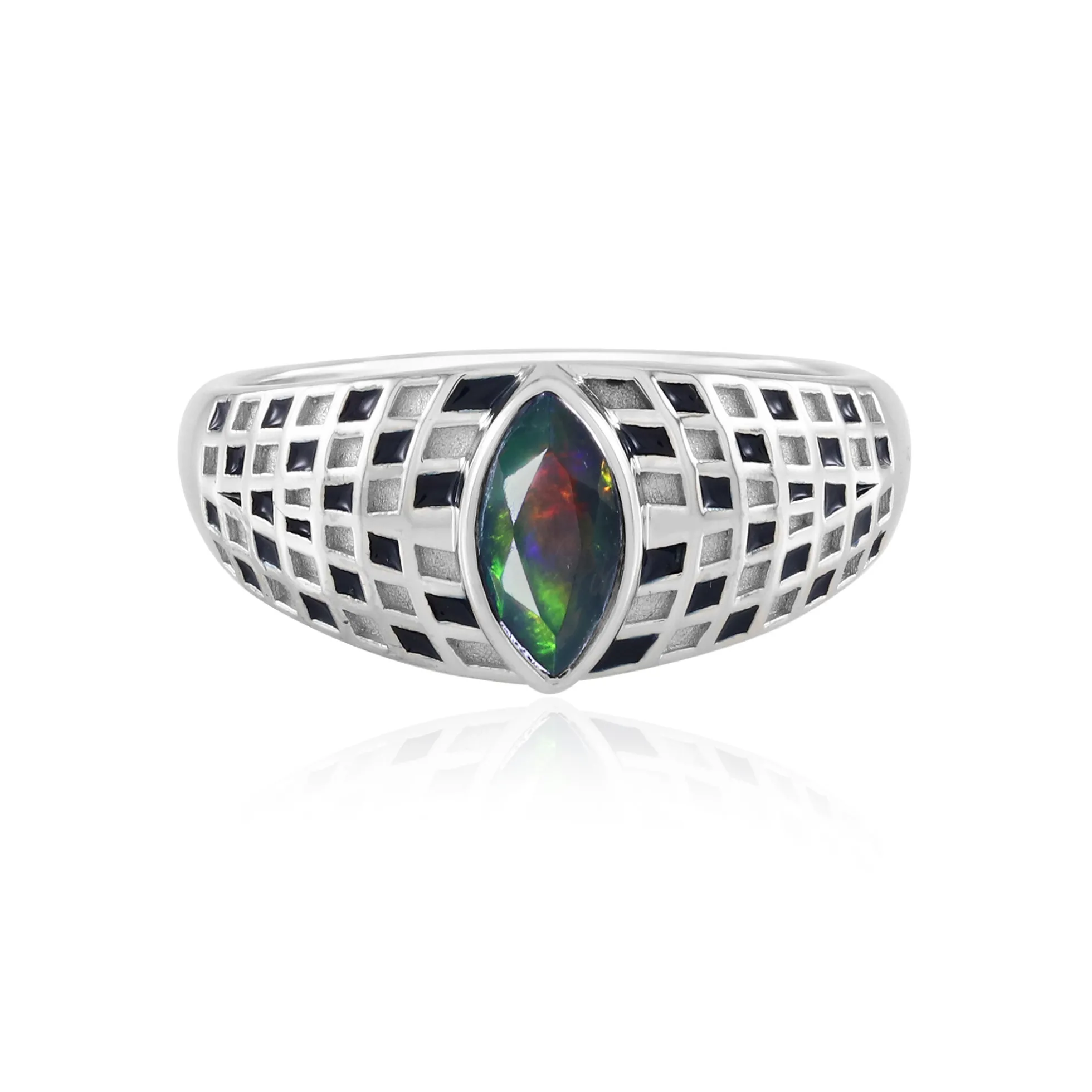 Mezezo-Opal-Silberring