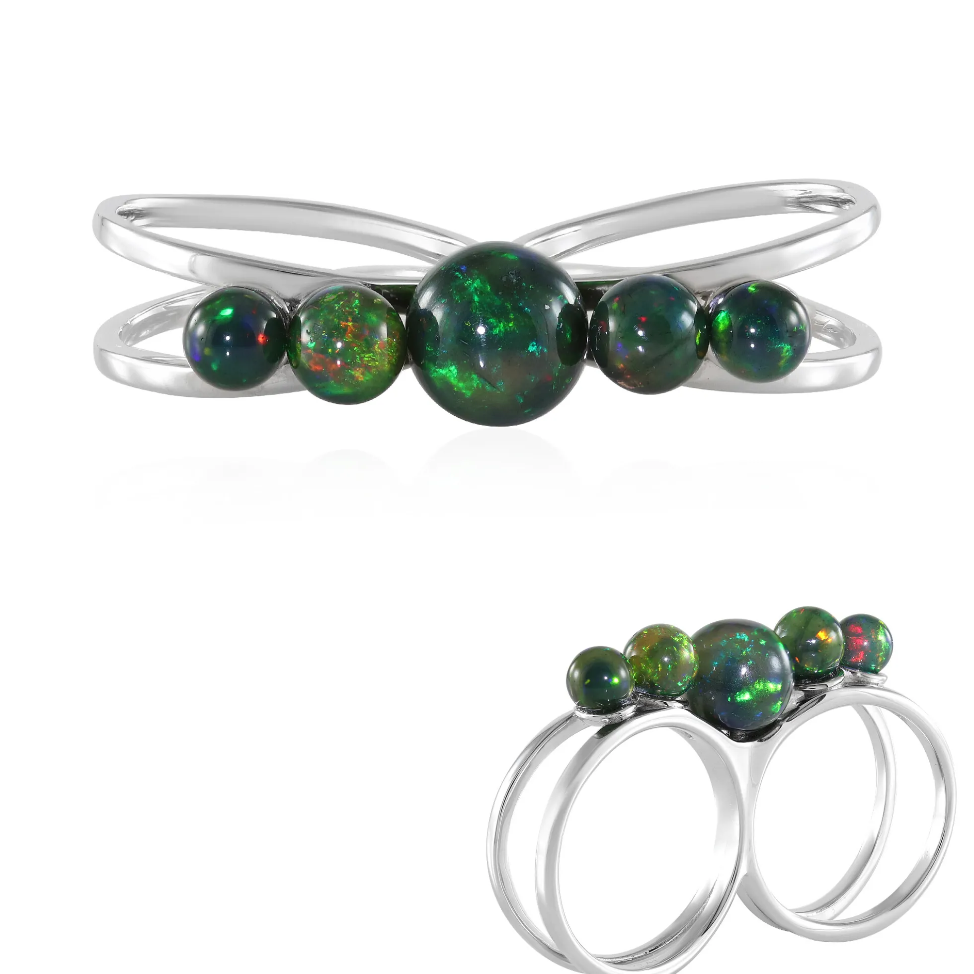 Mezezo-Opal-Silberring