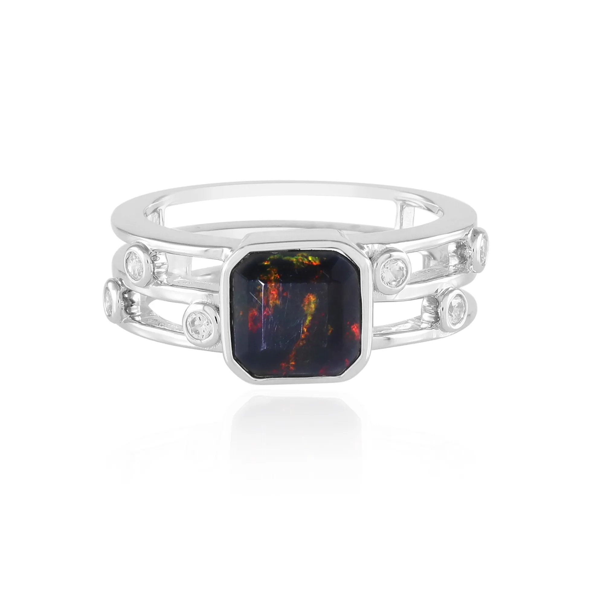 Mezezo-Opal-Silberring