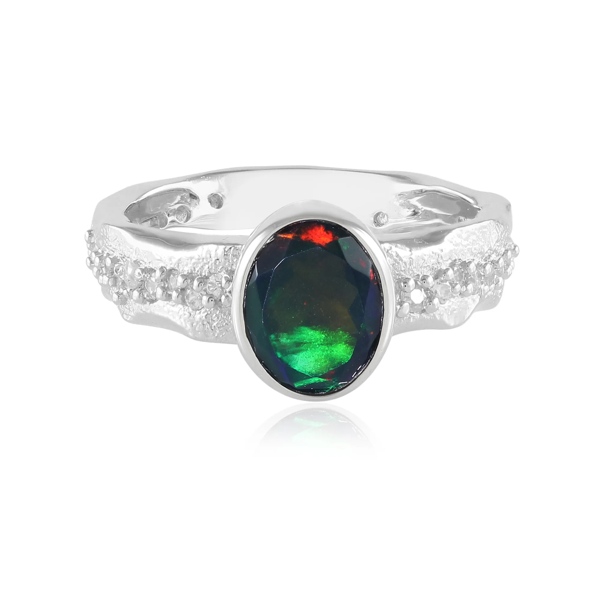 Mezezo-Opal-Silberring