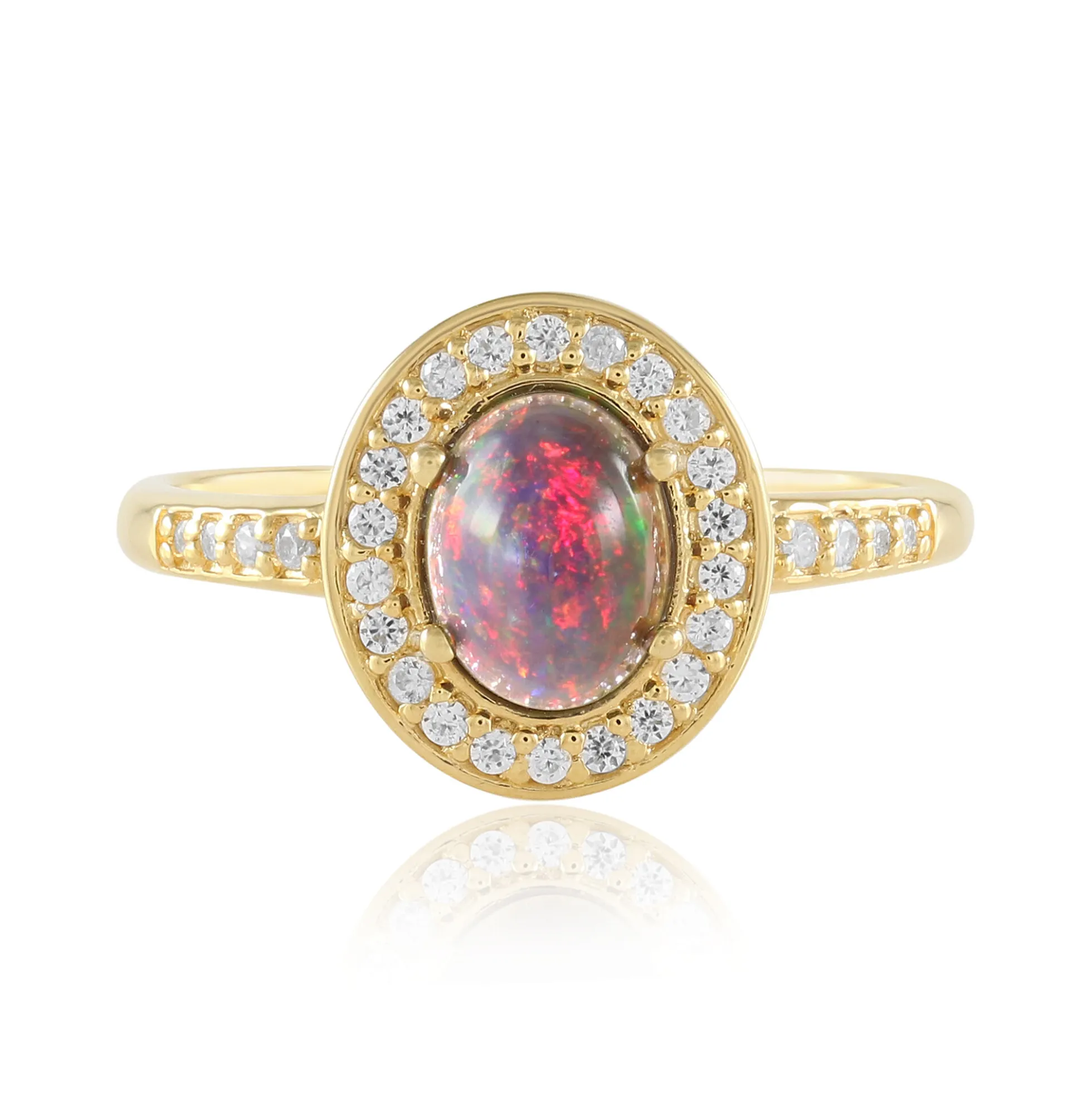 Mezezo-Opal-Silberring