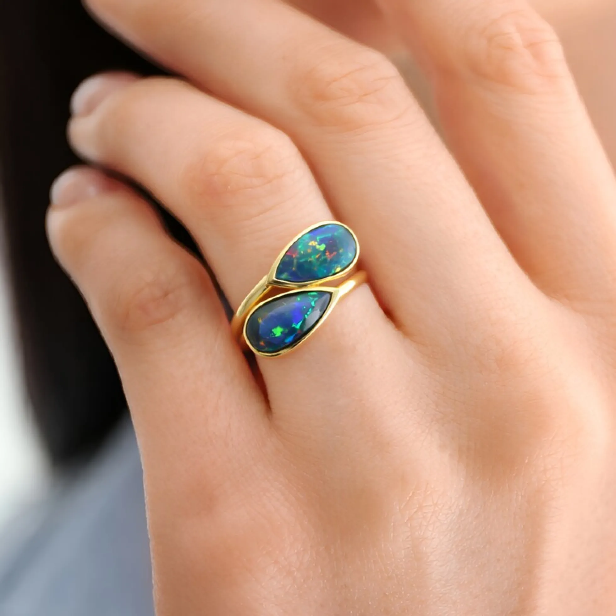 Mezezo-Opal-Silberring
