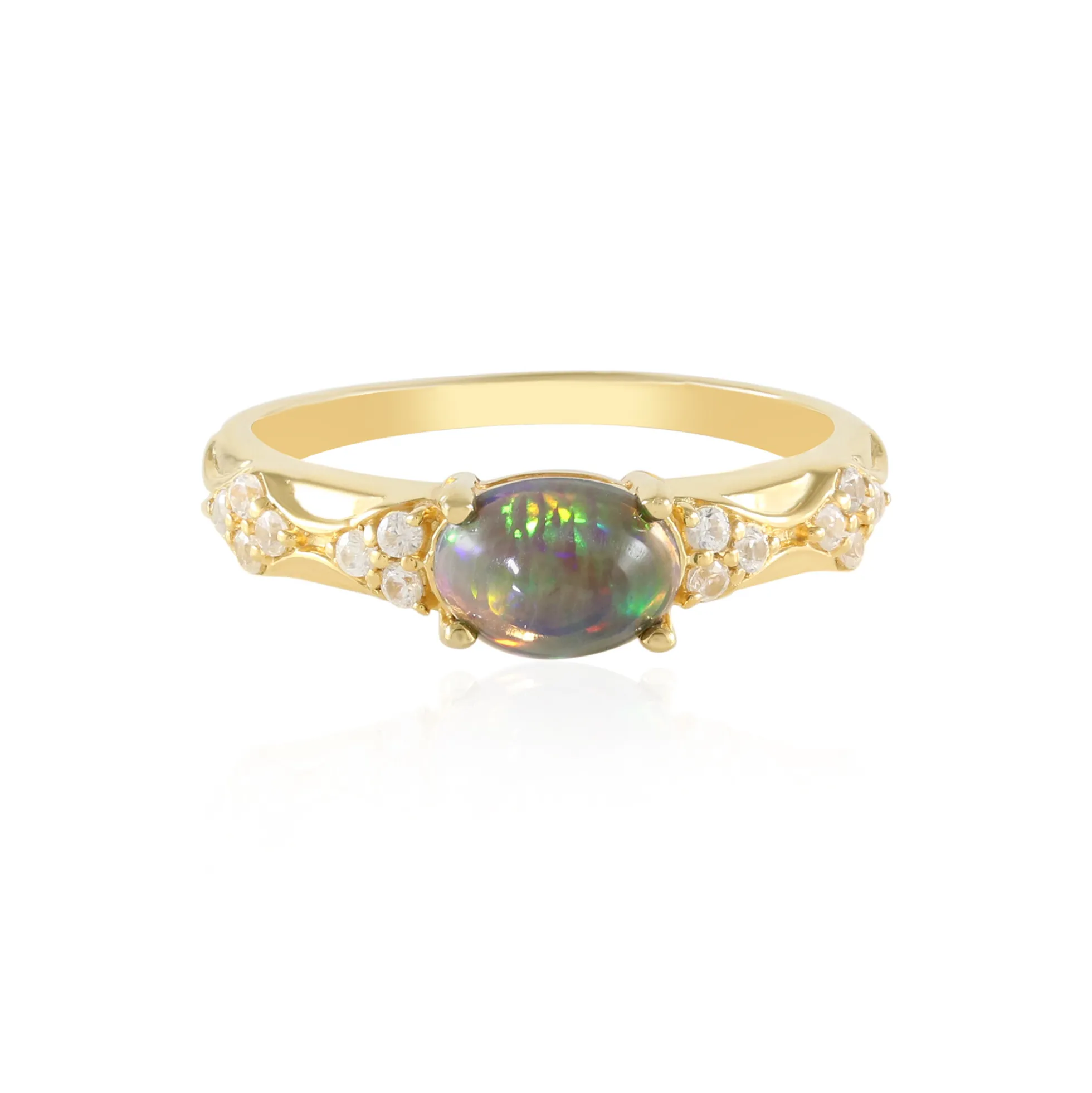 Mezezo-Opal-Silberring