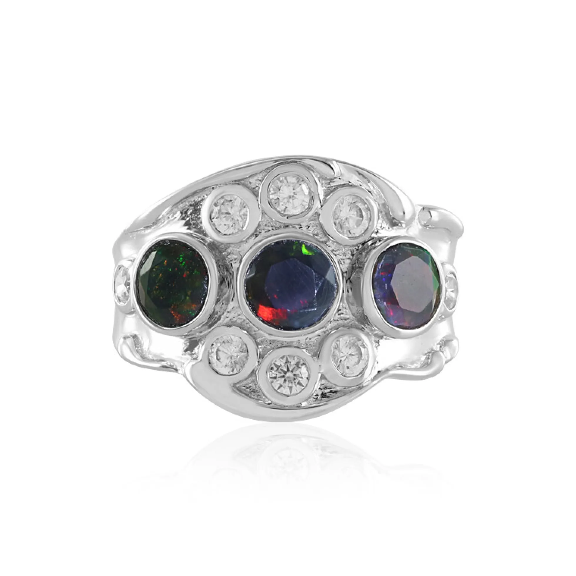Mezezo-Opal-Silberring