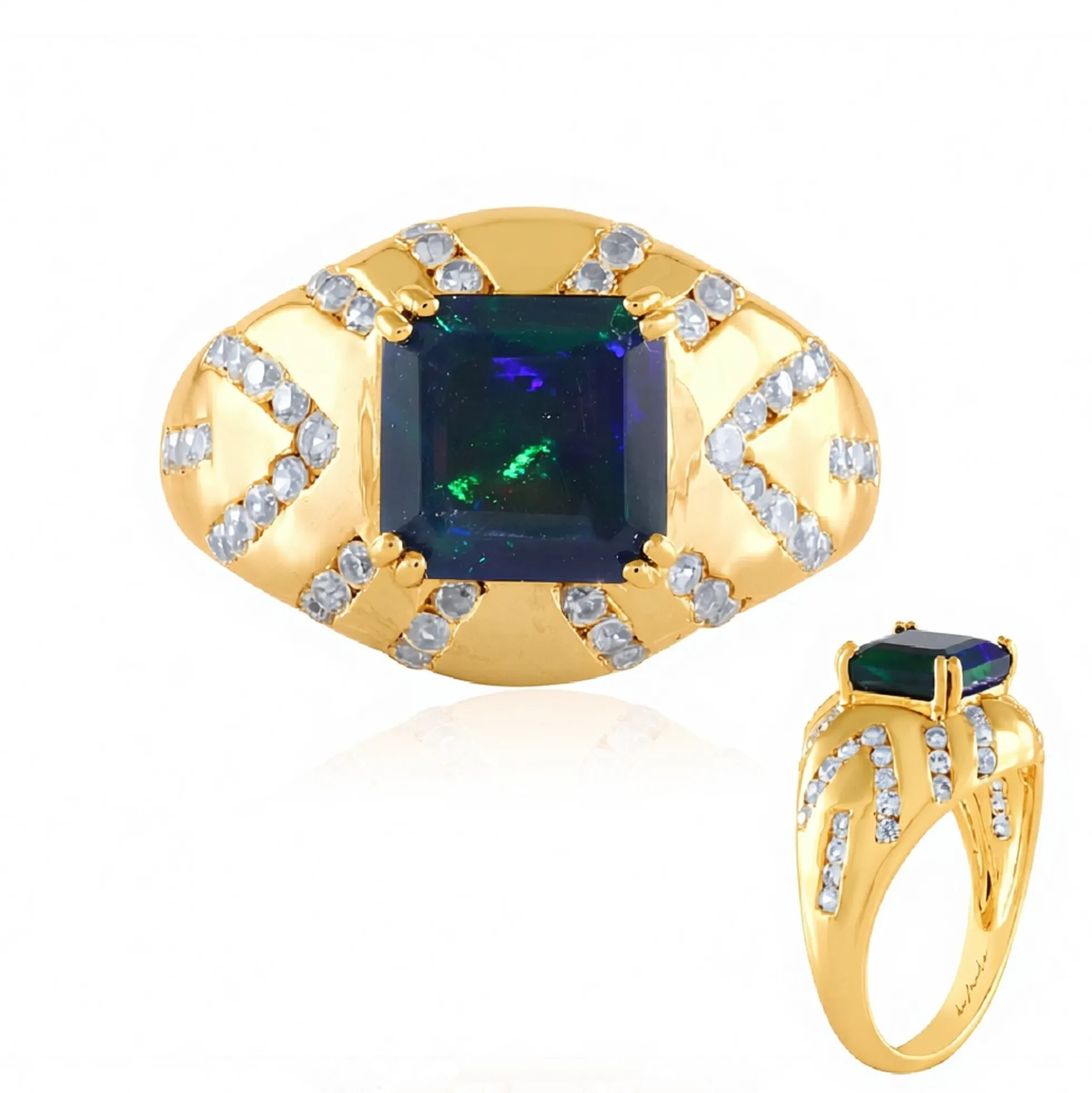 Mezezo-Opal-Silberring