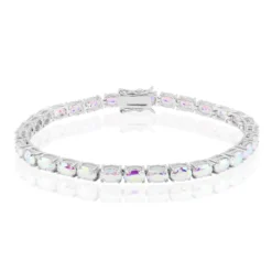 Mondlicht-Quarz-Silberarmband