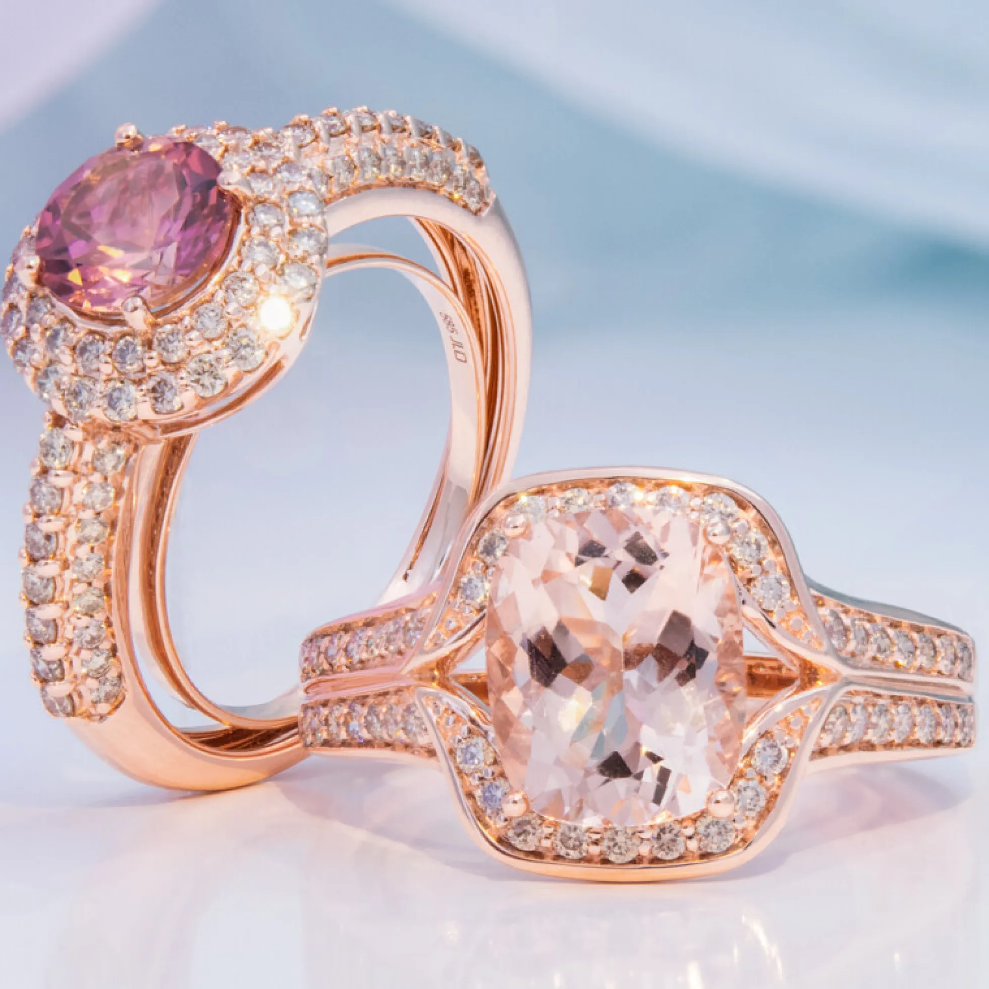 Morganit-Goldring