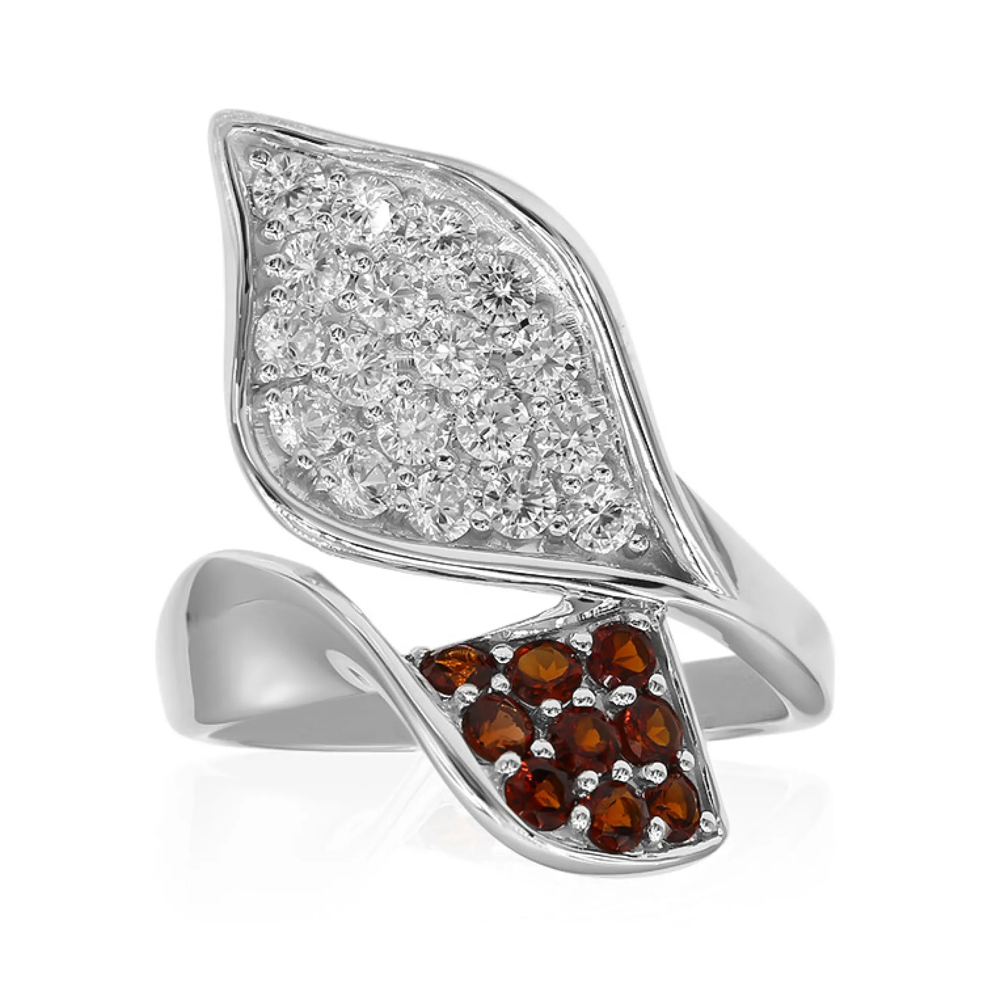 Mosambik-Granat-Silberring
