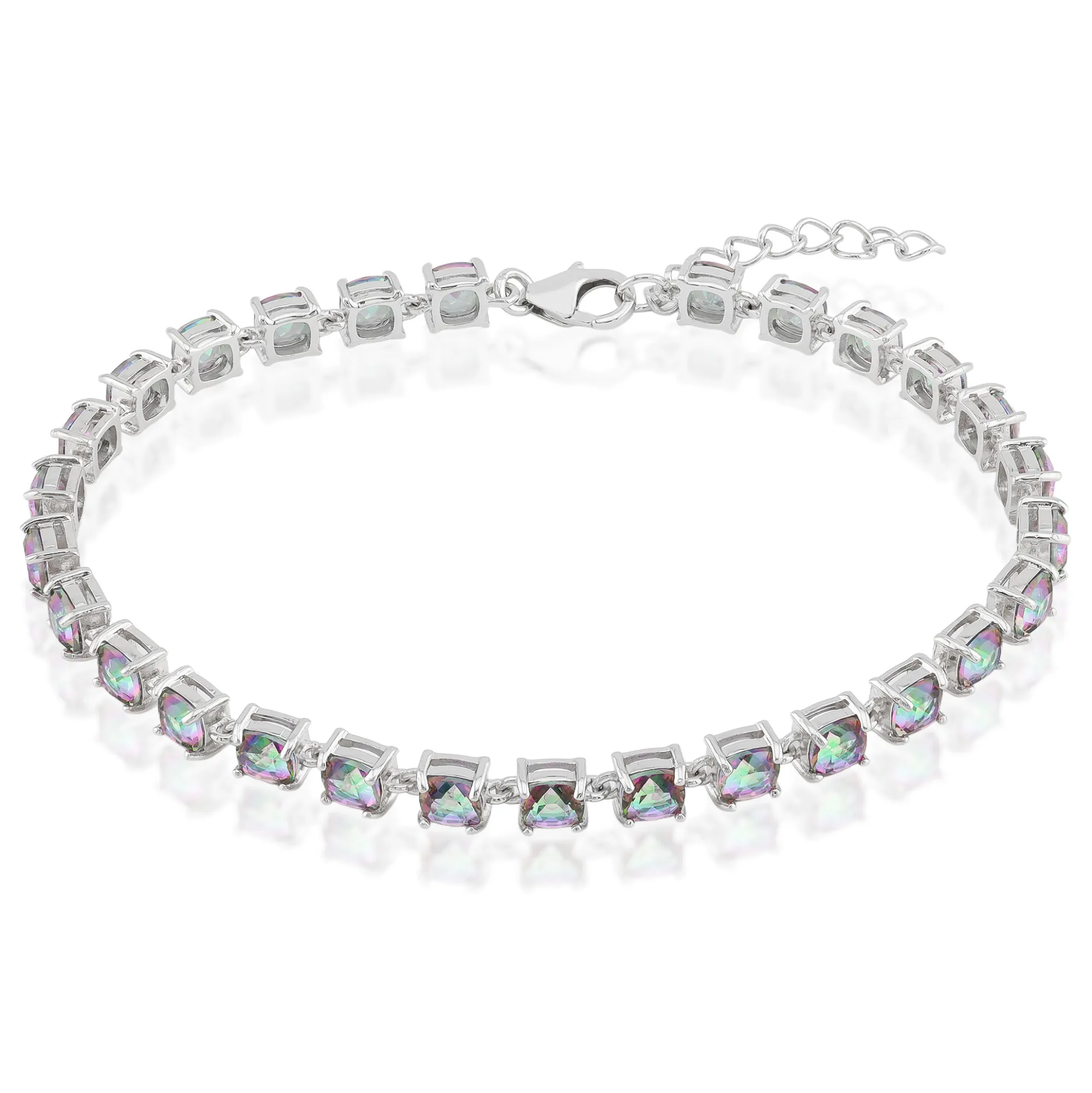 Mystik-Quarz-Silberarmband