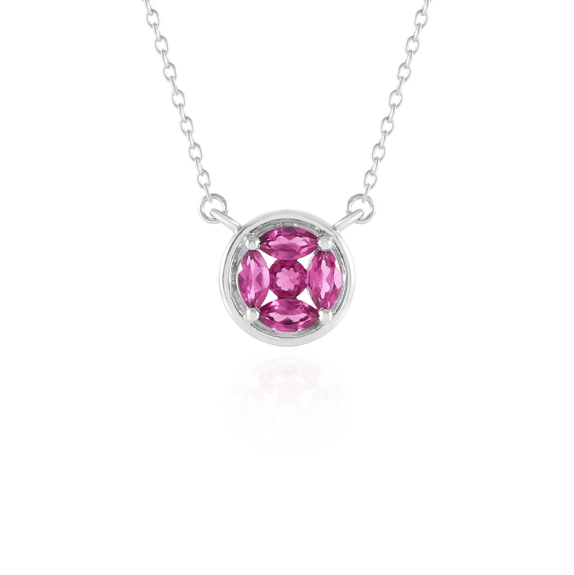 Naktamunda-Rhodolith-Silbercollier