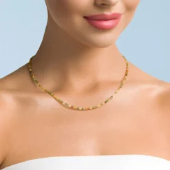 Namibia-Turmalin-Silberhalskette