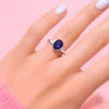 Nepalesischer Kyanit-Goldring