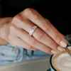 Nicht erhitzter Pinkfarbener Tansanit-Goldring
