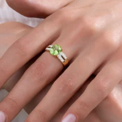 Nigerianischer Paraiba-Turmalin-Goldring