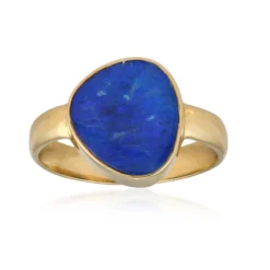 Opal-Dublette-Silberring