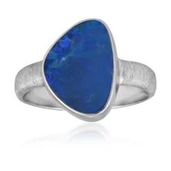 Opal-Dublette-Silberring