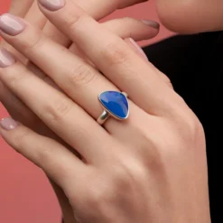Opal-Dublette-Silberring