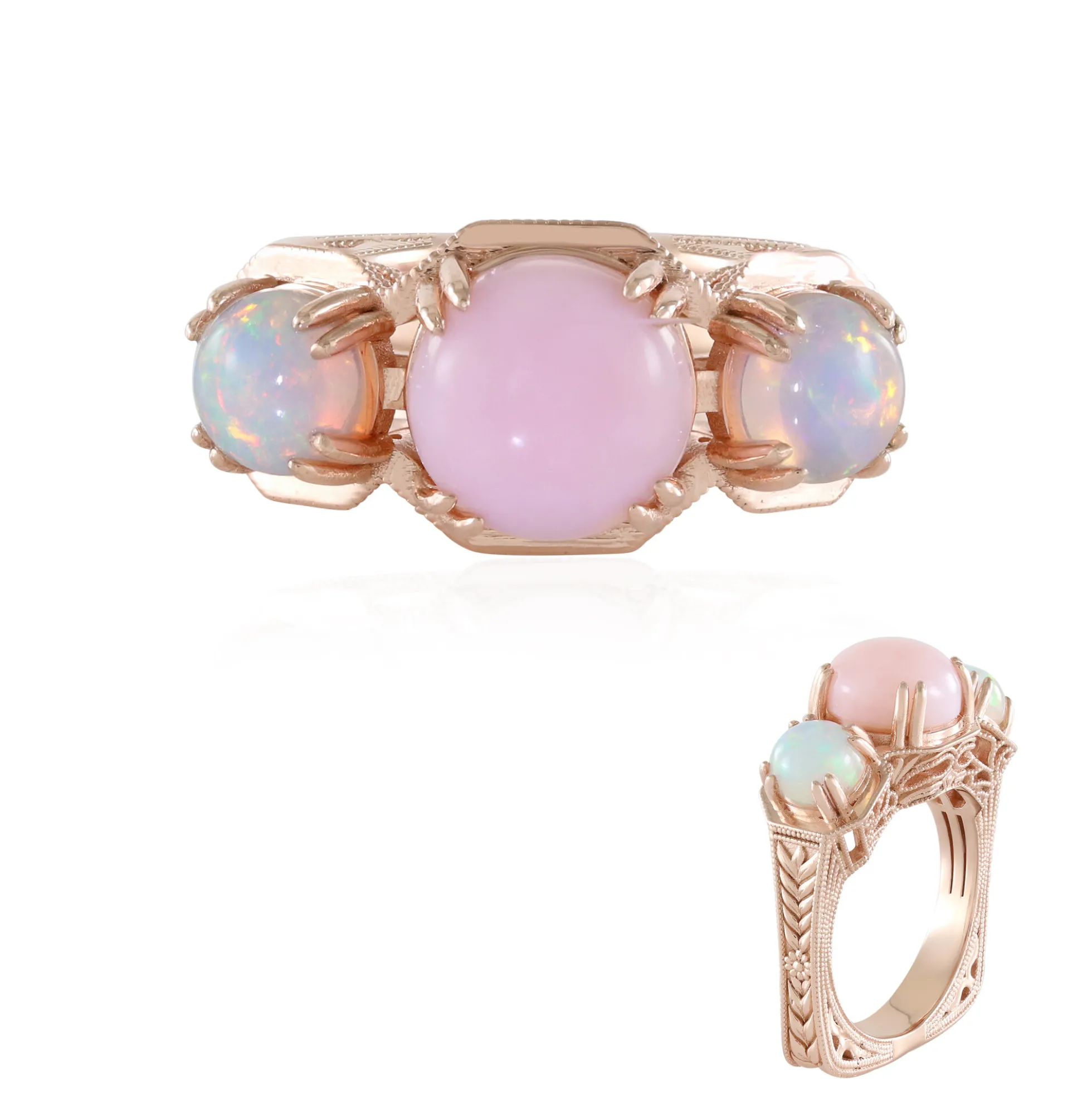 Opal-Silberring