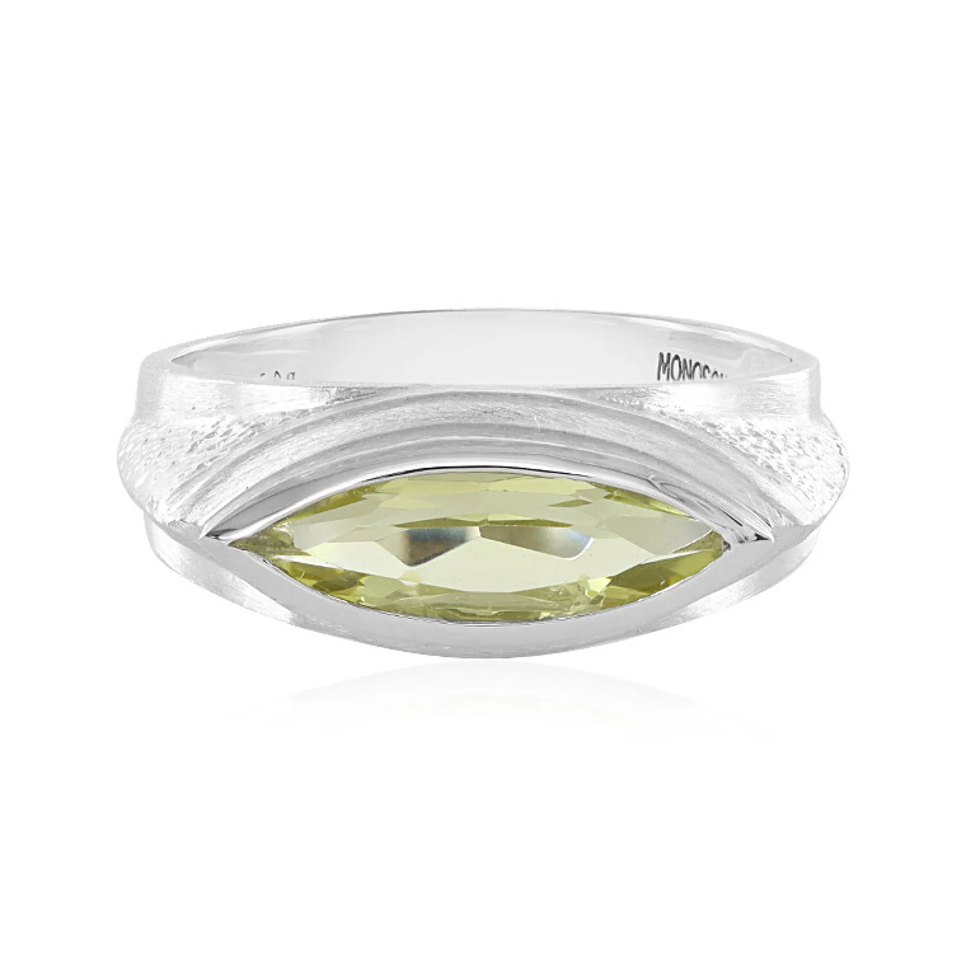 Ouro Verde-Quarz-Silberring
