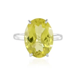 Ouro Verde-Quarz-Silberring