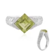 Ouro Verde-Quarz-Silberring