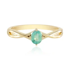 Paraibafarbener Smaragd-Goldring