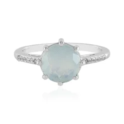 Paraiba-Opal-Silberring